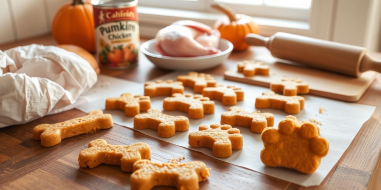 Chicken and Pumpkin Dog Treats