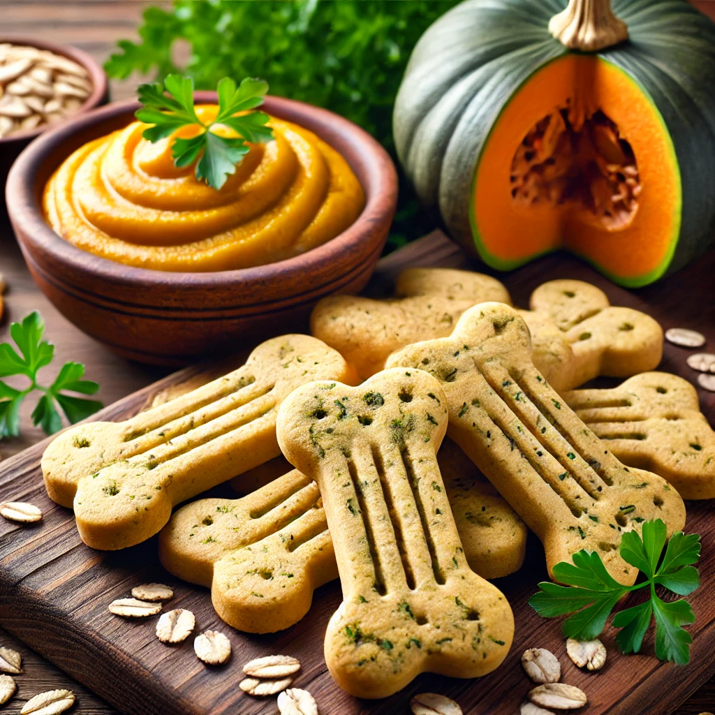 Pumpkin and Parsley Oat Biscuits