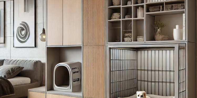 Furniture with Built-In Dog Crates