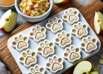 Frozen Yogurt and Apple Dental Treats