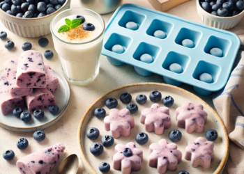 Frozen Yogurt and Blueberry Treats