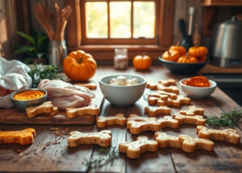 Healthy Chicken and Pumpkin Dog Treats