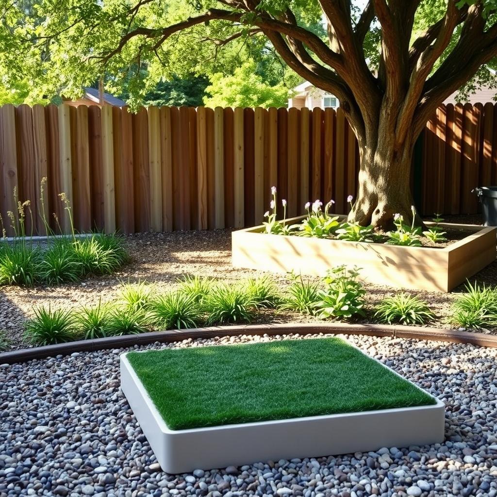 ideal location for dog potty