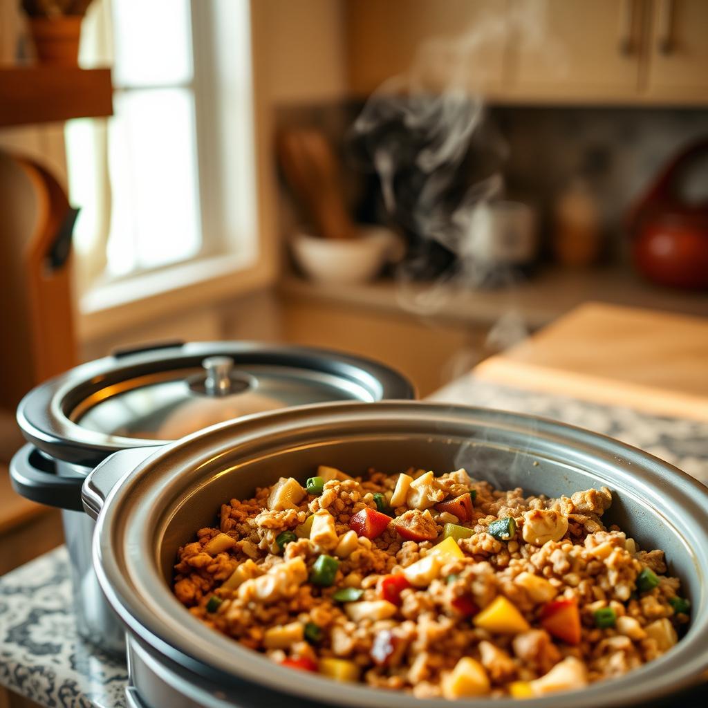 using a slow cooker for dog food