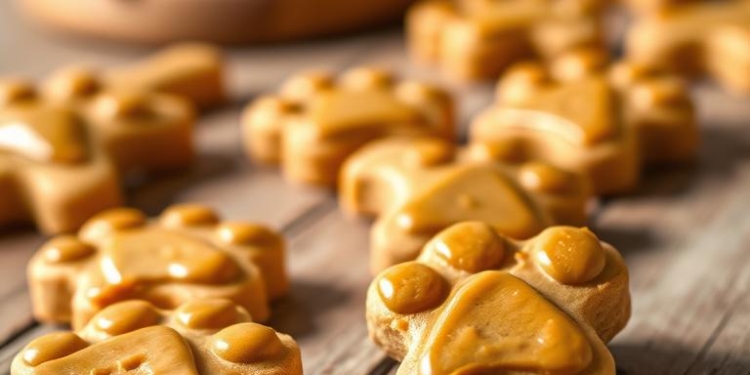 Frozen Peanut Butter Banana Dog Treats
