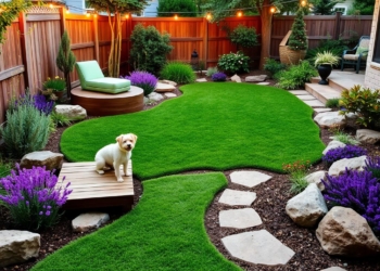 Small Grassless Backyard Dog Zones