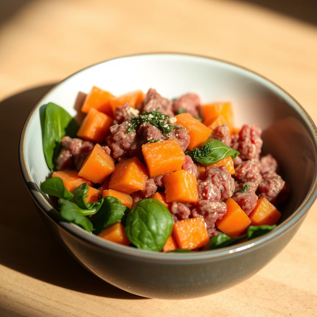 beef raw dog food recipe