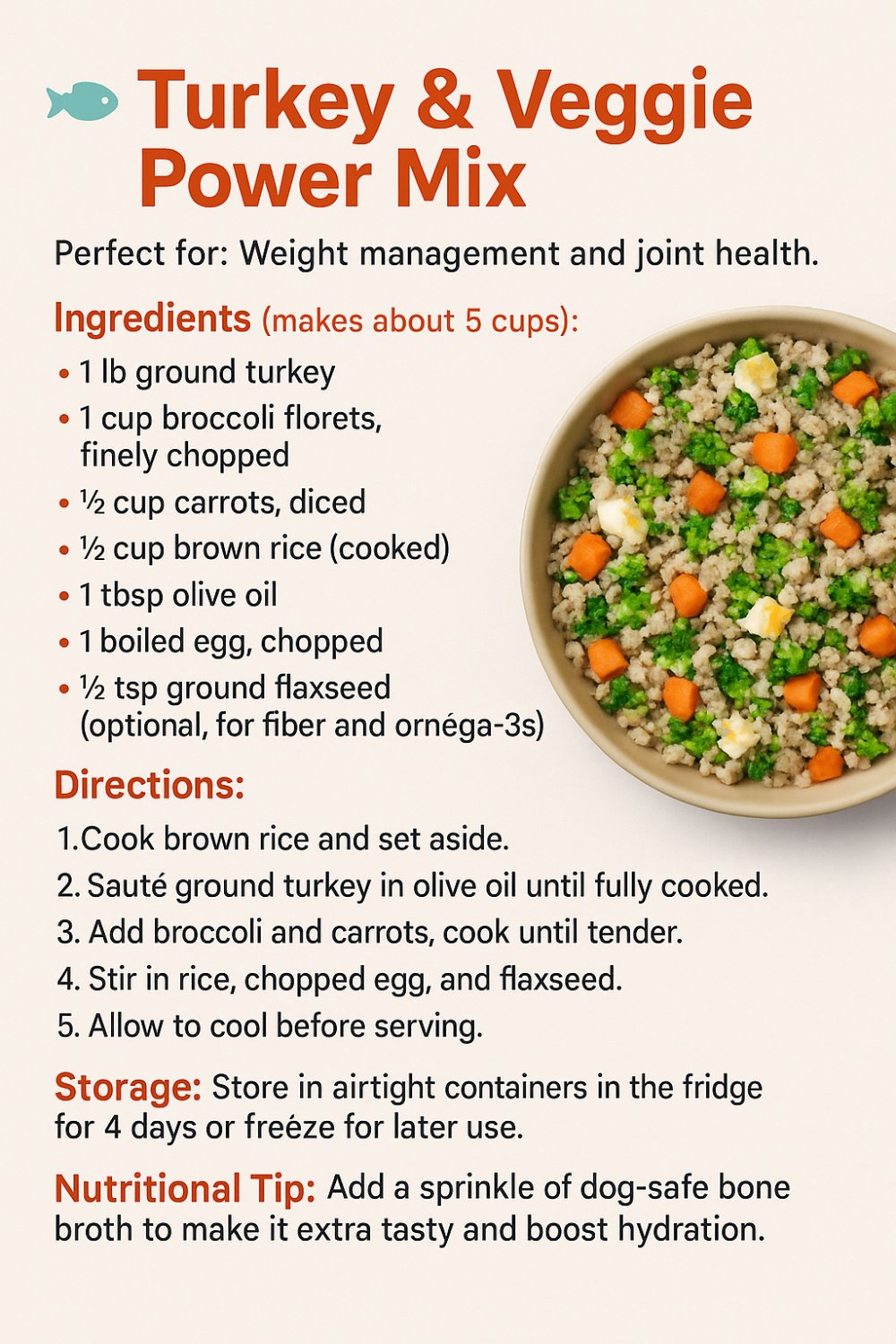 Turkey & Veggie Power Mix v