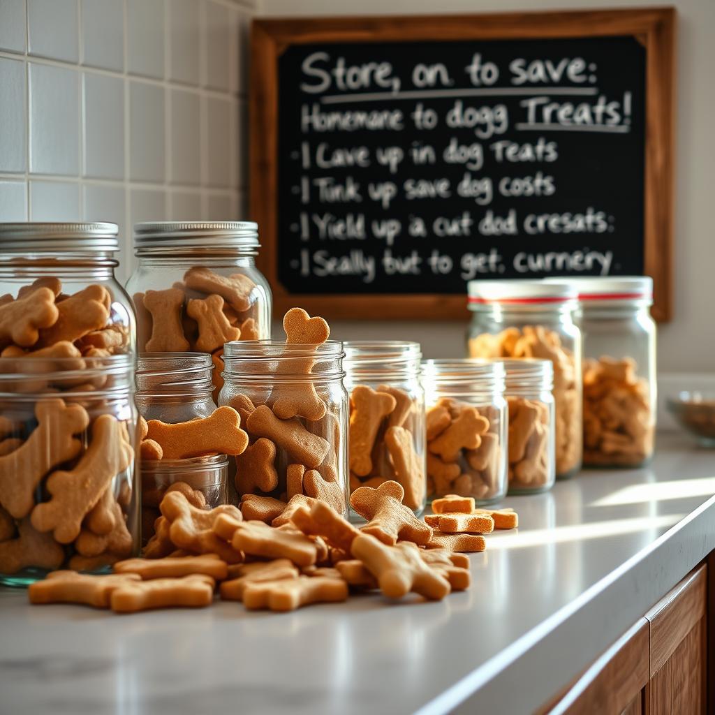 Storage, yield, and cost-saving tips for homemade dog treats