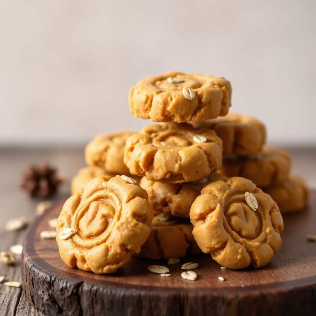 No-Bake Peanut Butter Pumpkin Oat Treats